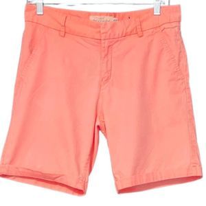 H&M Bright Coral Hi Rise Bermuda Shorts